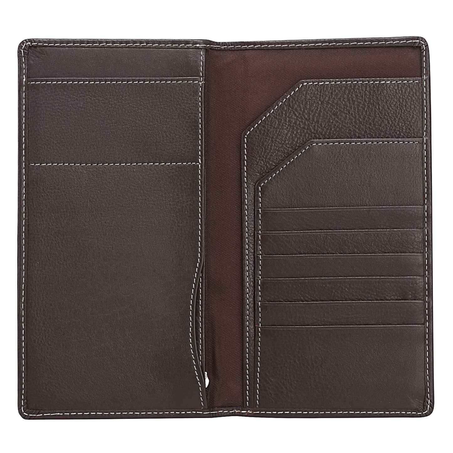 Genuine leather brown travel organizer