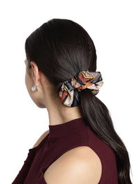 Women Pack of 5 Printed Scrunchies