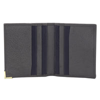 Genuine leather grey cardholder