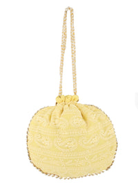 Yellow Potli Bag Clutch