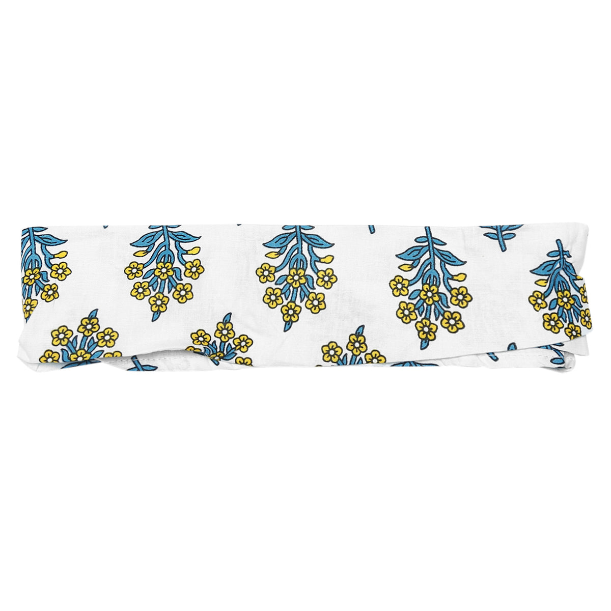 White Floral Printed Headband