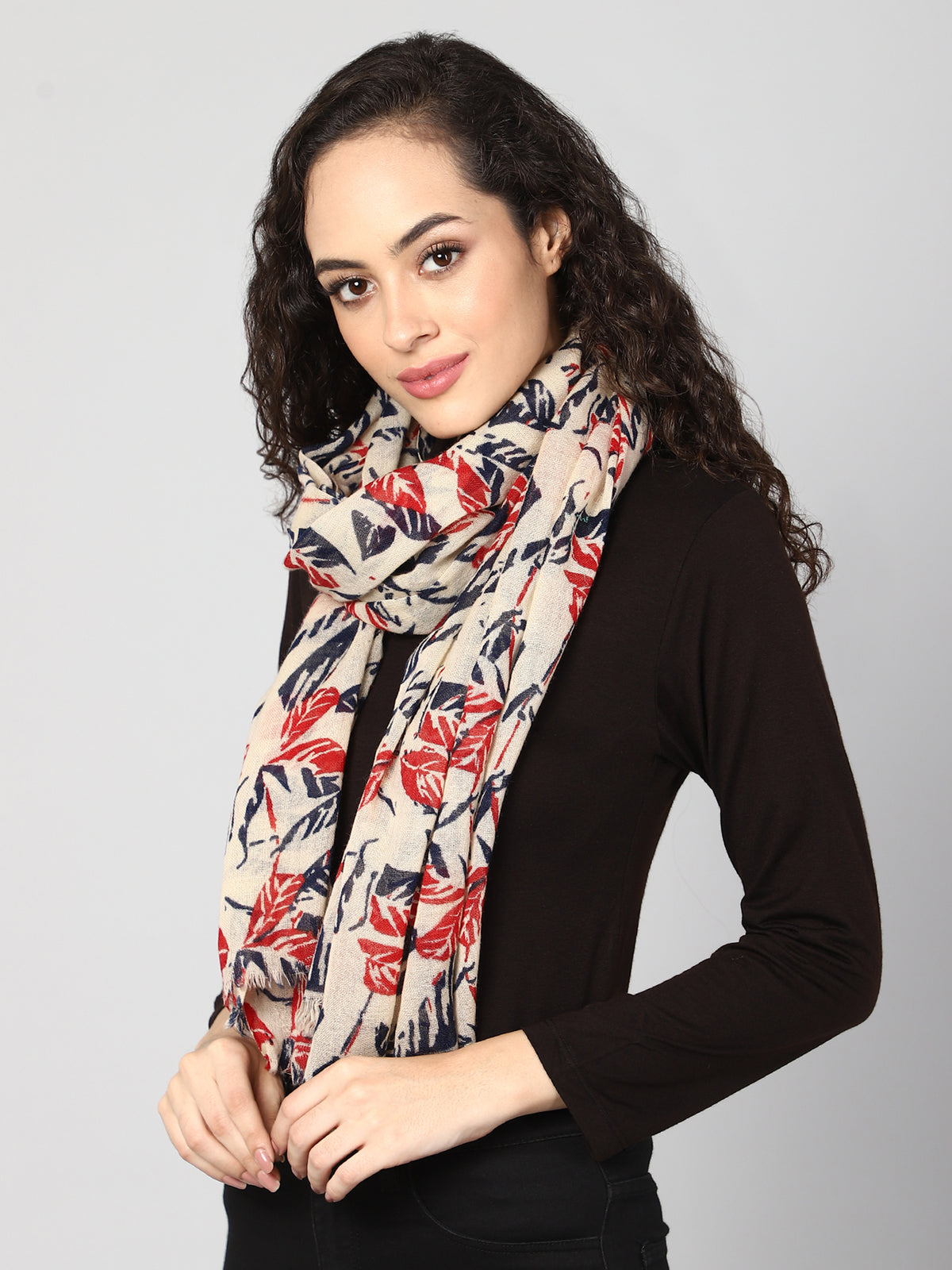 Tropical print stole