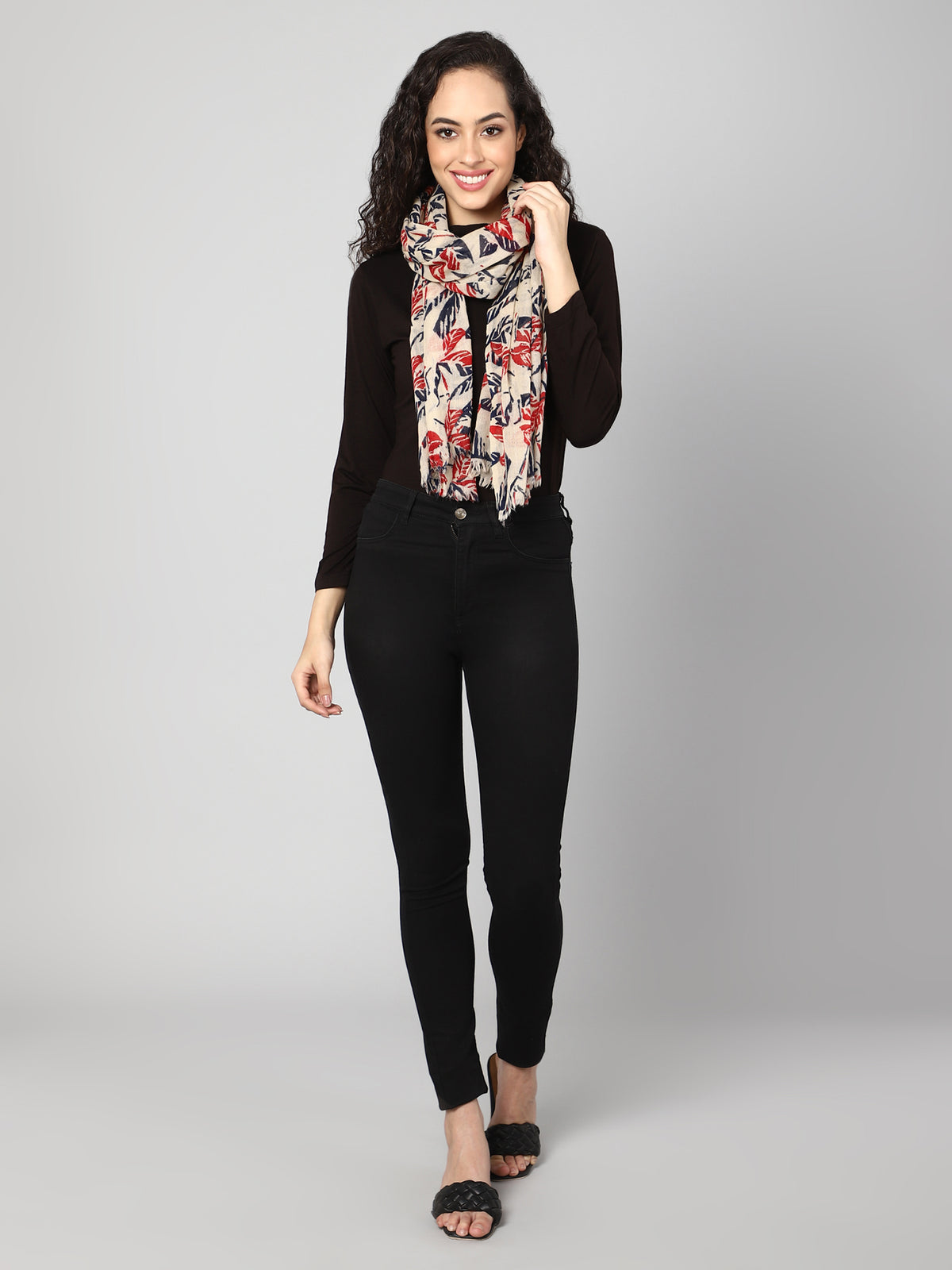 Tropical print stole