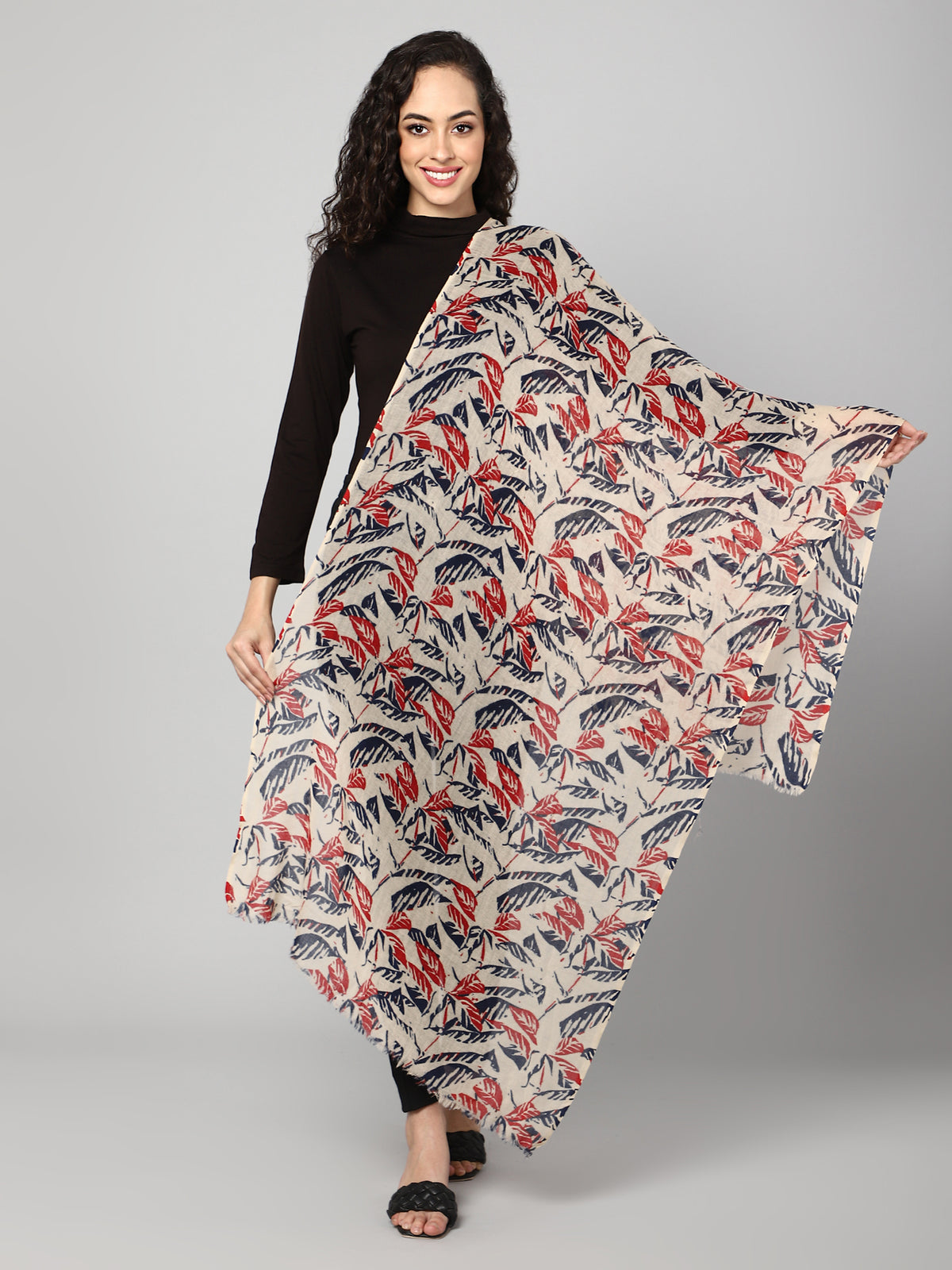 Tropical print stole