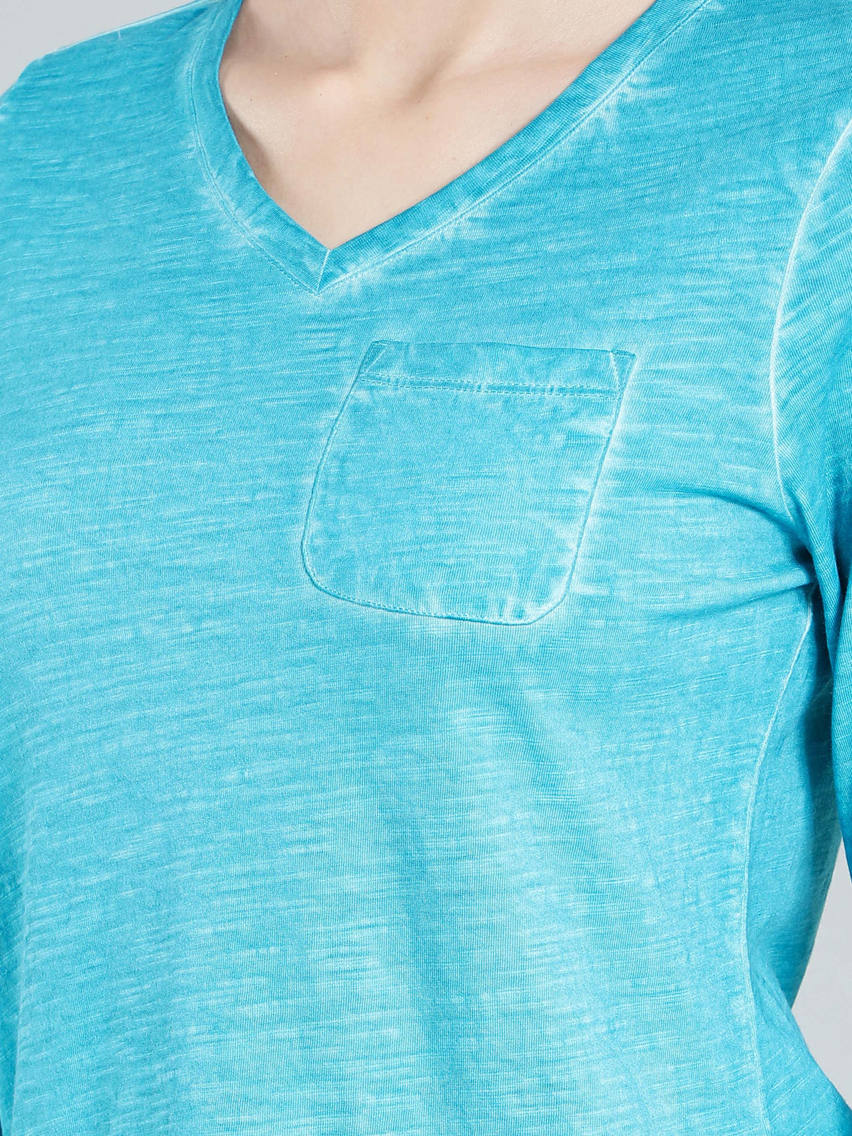 Blue cotton t-shirt