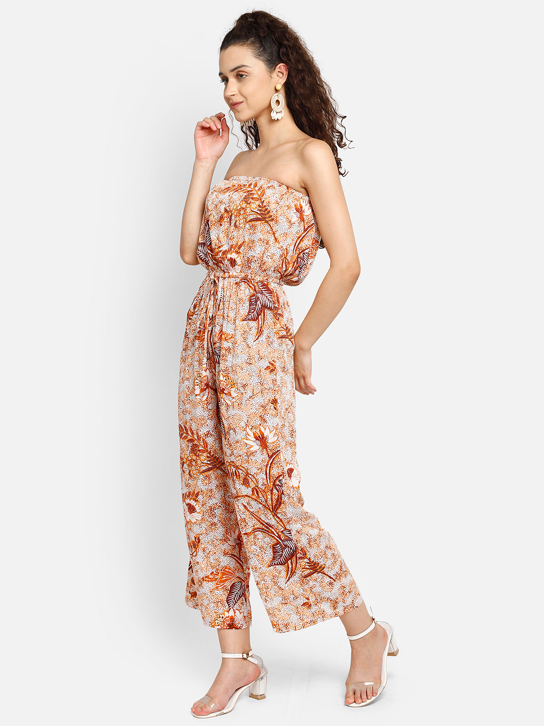 Tropical print jumpsuit