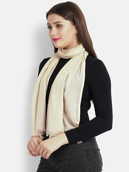 Aditi Wasan Offwhite Viscose Stole