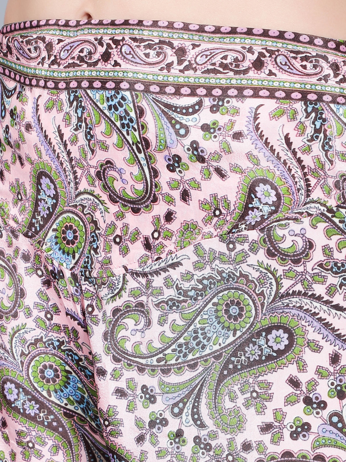 Women Printed Tie Front Top and Palazzo Pant Co-ord Set