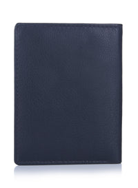 Genuine Leather Dark Blue Card Wallet