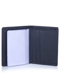 Genuine Leather Dark Blue Card Wallet