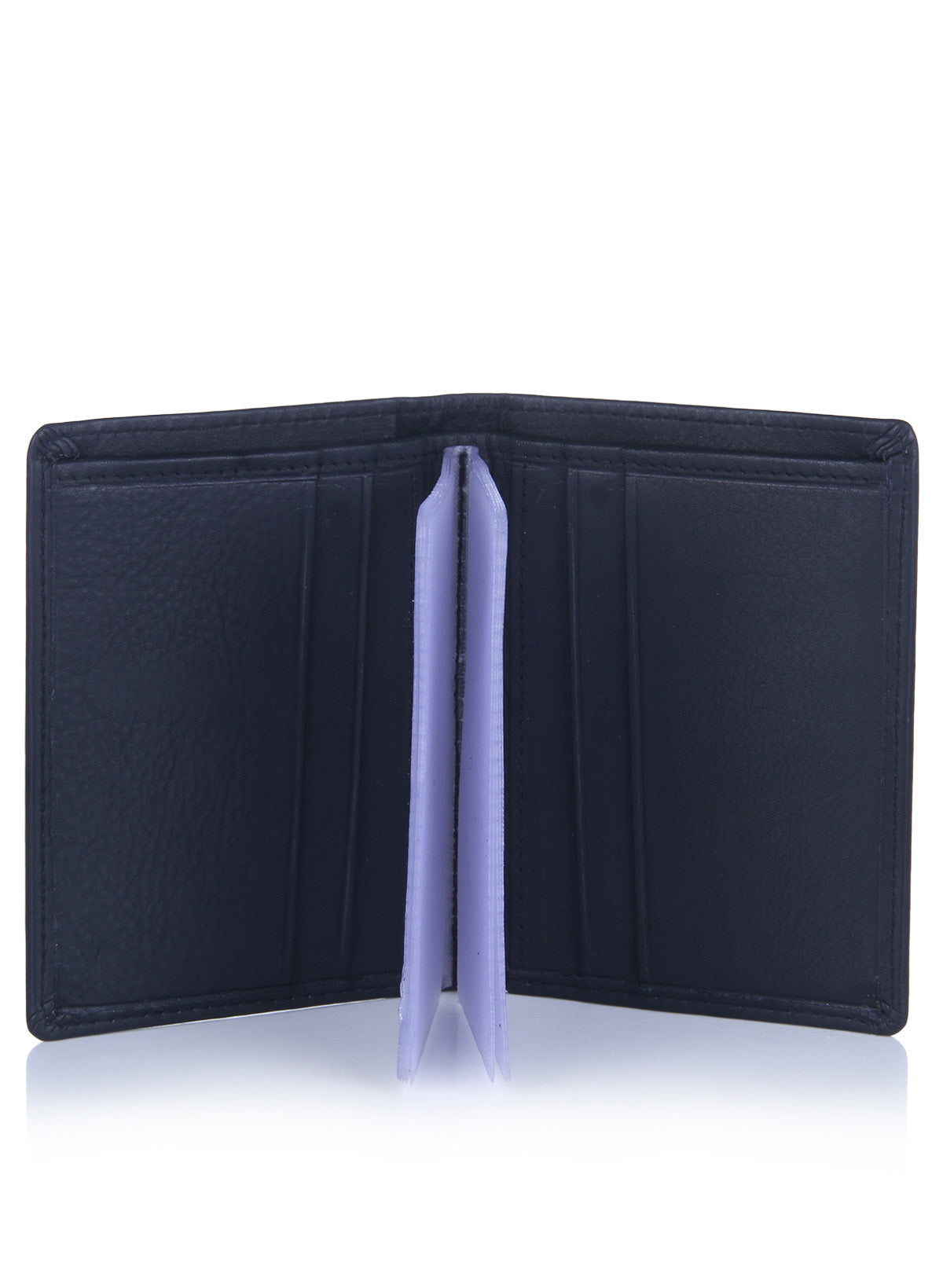 Genuine Leather Dark Blue Card Wallet