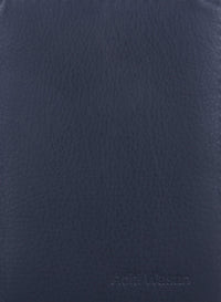 Genuine Leather Dark Blue Card Wallet