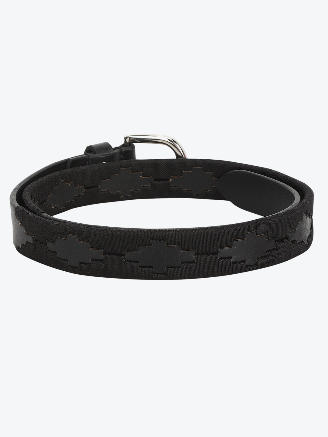 Hand embroidered black polo Women's Belt