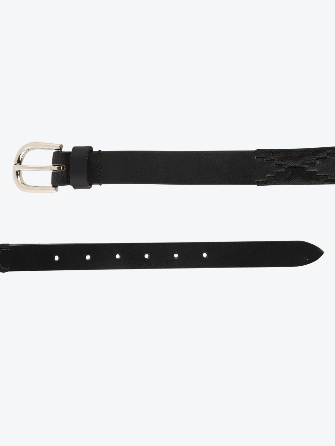 Hand embroidered black polo Women's Belt