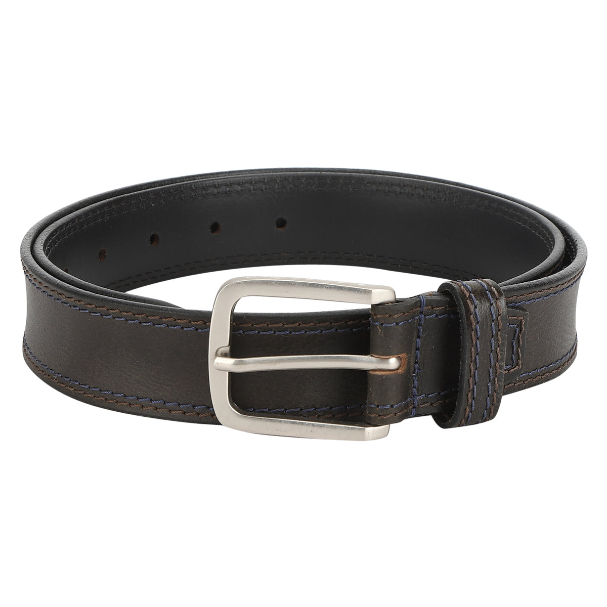 Contrast stitch casual belt