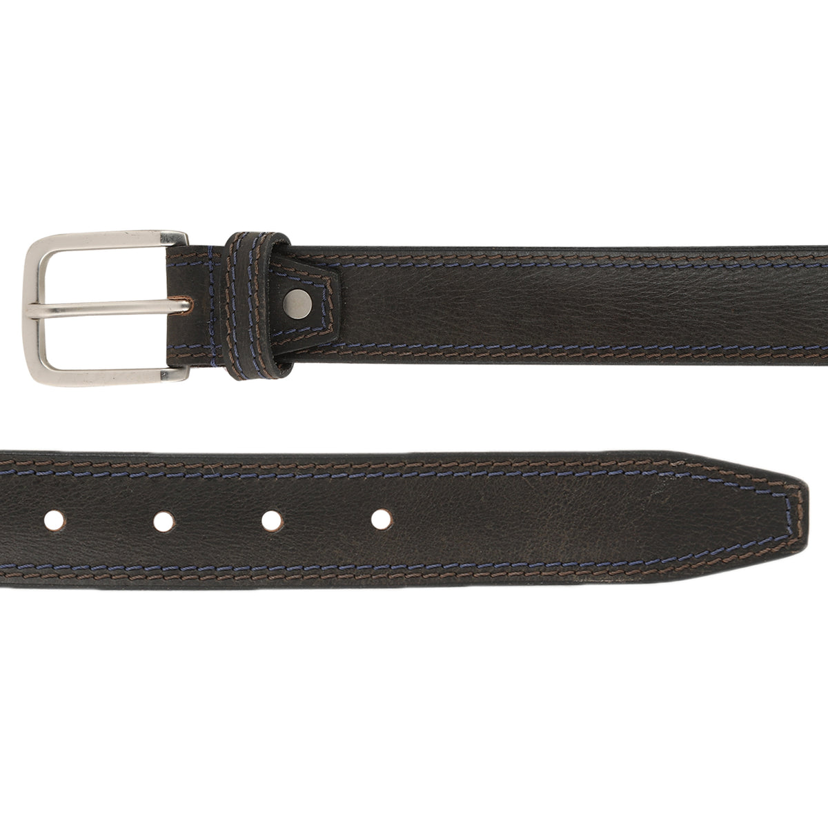 Contrast stitch casual belt