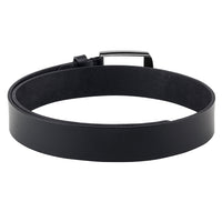 Genuine leather black belt