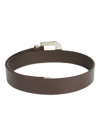 Genuine Leather Men Brown Cowboy Belt