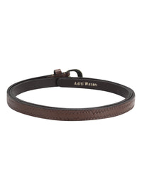 Basket weave embossed Women's Belt