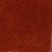 Genuine leather two-tone brown cardholder