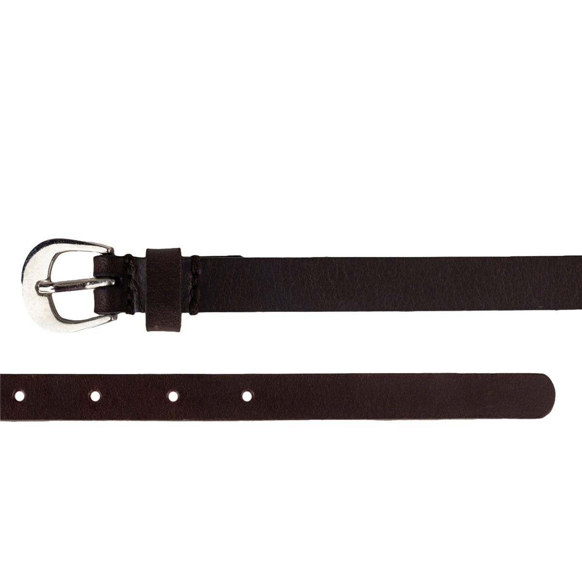 Genuine leather dark brown Women's Belt