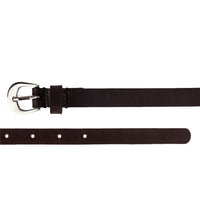 Genuine leather dark brown Women's Belt