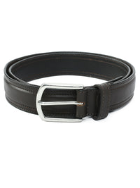 Genuine Leather Brown Profile Men's Belt