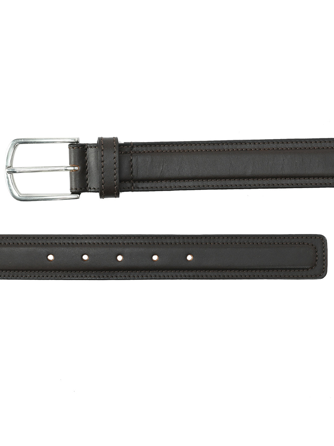 Genuine Leather Brown Profile Men's Belt