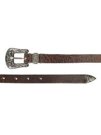 Two-tone brown cowboy Women's Belt
