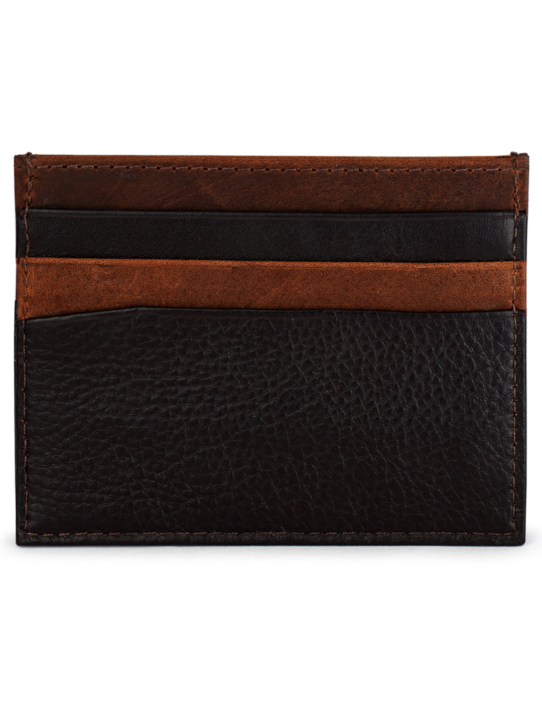 Genuine leather black croc embossed cardholder