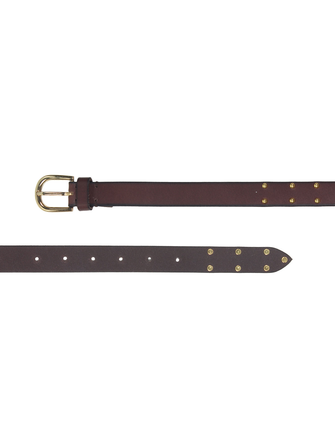 Brown Studded Women's Belt