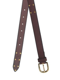 Brown Studded Women's Belt