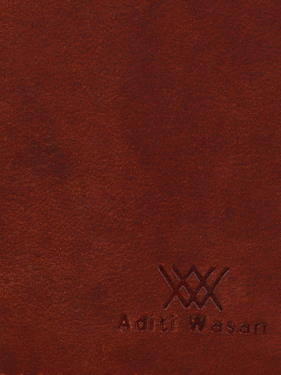 Brown bi-fold travel wallet