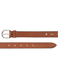 Cognac studded Women's Belt