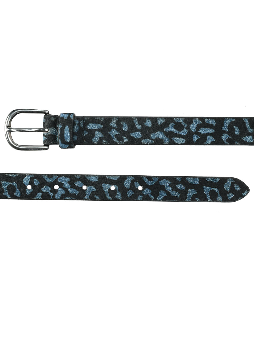 Hair On Blue & Black Women's Belt