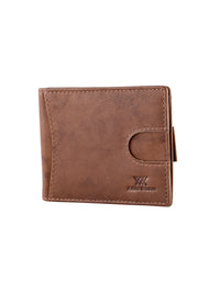 Brown Genuine Leather Pop-up Slim Wallet Card Holder