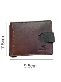 Brown Genuine Leather Pop-up Slim Wallet Card Holder