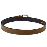 Two-tone tan genuine leather Women's Belt