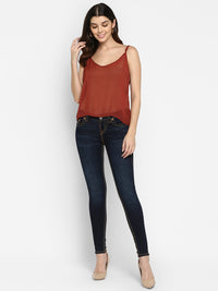 Spaghetti Strap Maroon Camisole