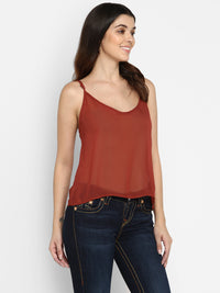 Spaghetti Strap Maroon Camisole