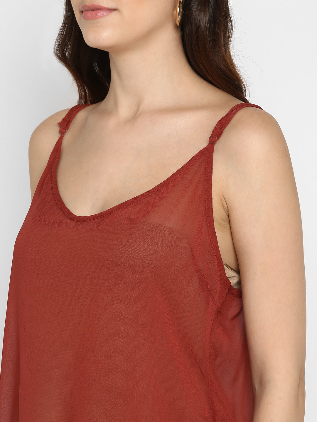 Spaghetti Strap Maroon Camisole