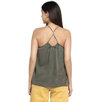 Cross Back Spaghetti Strap Camisole Top