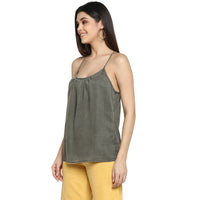 Cross Back Spaghetti Strap Camisole Top