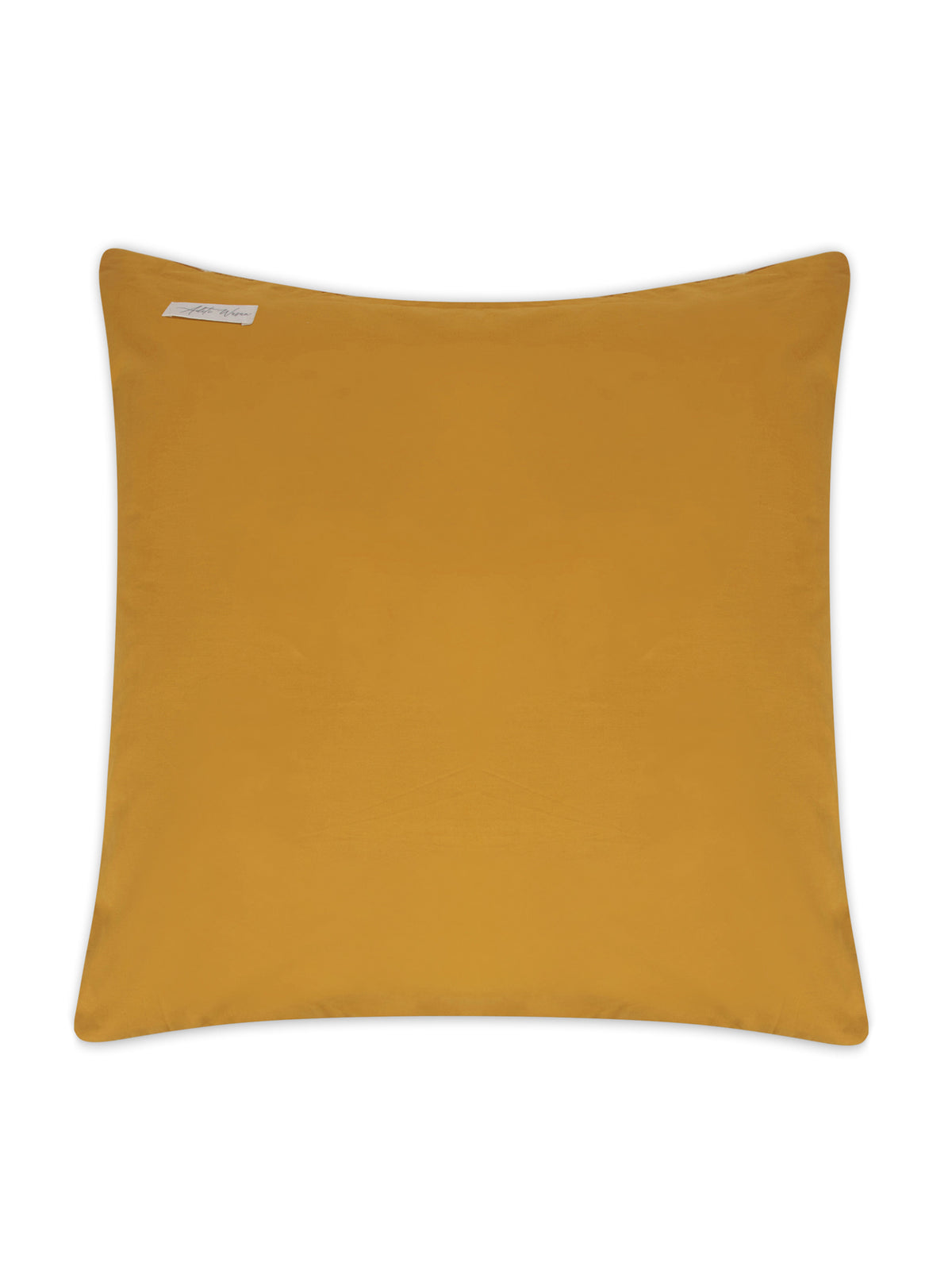 Tan Cotton slub cushion cover