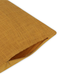 Tan Cotton slub cushion cover