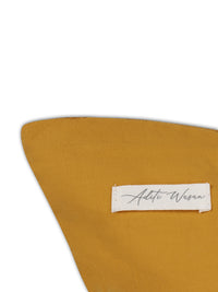Tan Cotton slub cushion cover