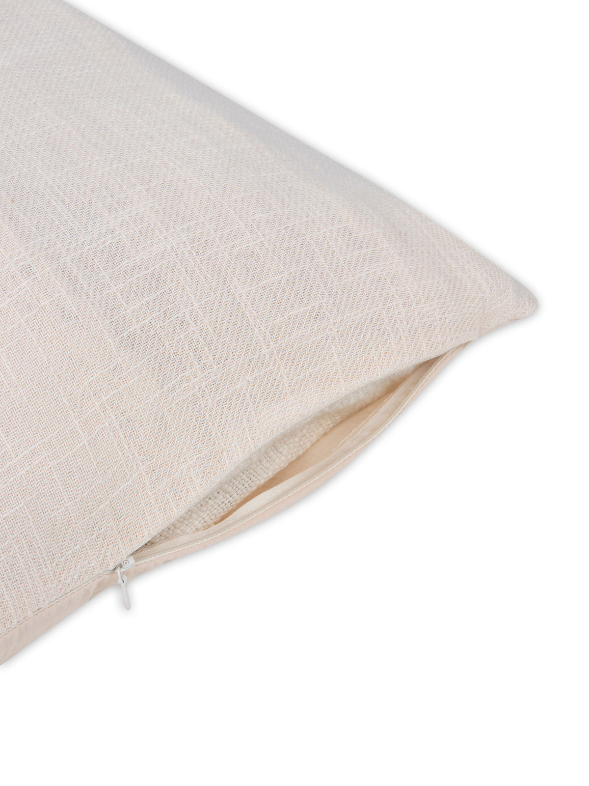 Offwhite Cotton slub cushion cover