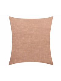 Hazelnut Brown Cotton slub cushion cover