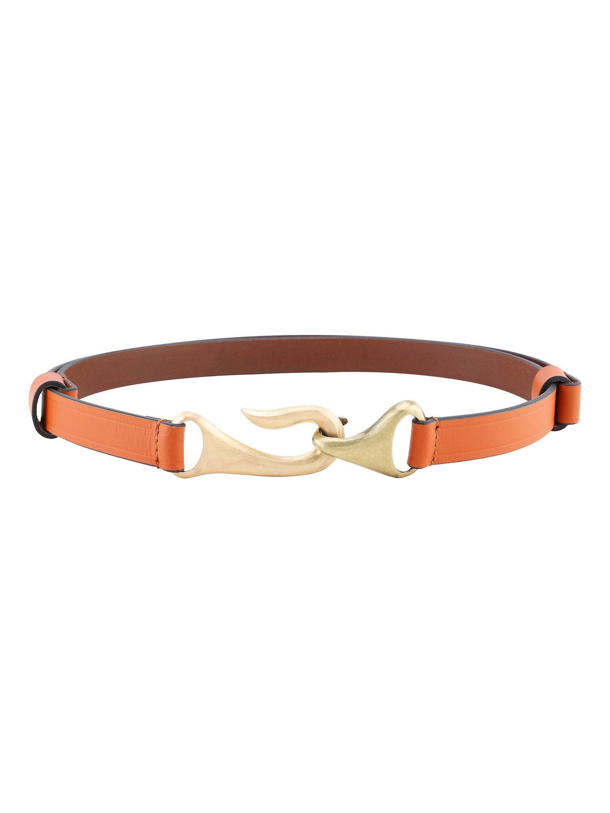Tan Genuine Leather Free Size Dress Women's Belt