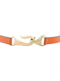 Tan Genuine Leather Free Size Dress Women's Belt